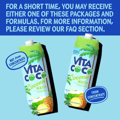 Vita Coco Pineapple Coconut Water - 1 L (33.8 fl oz)Carton