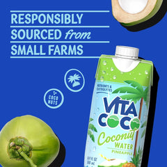 Vita Coco Pure Coconut Water Pineapple - 16.9 fl oz Carton